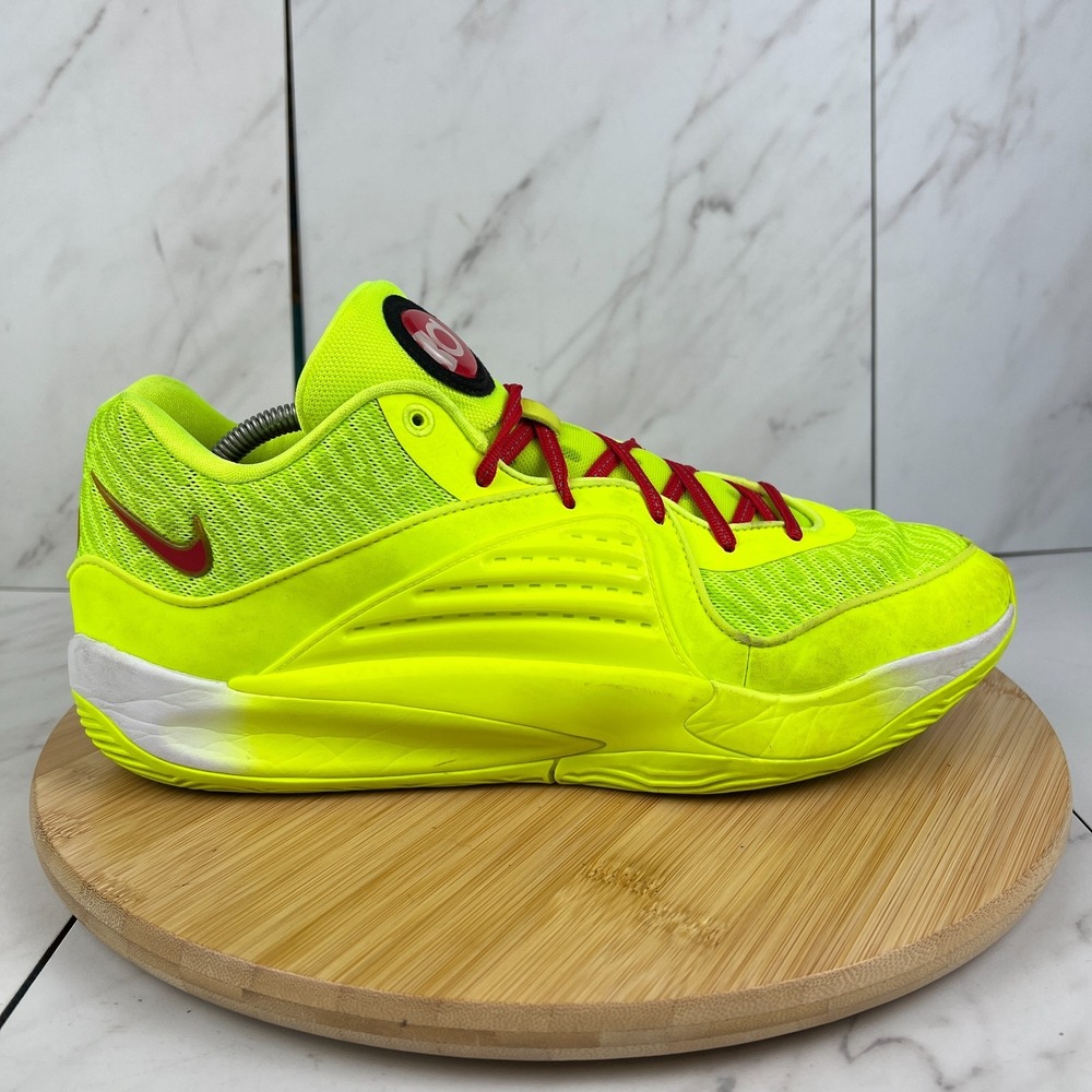 Nike By You KD16 Mens Size 11.5 Neon Volt Yellow Basketball Sneakers FB2390-900